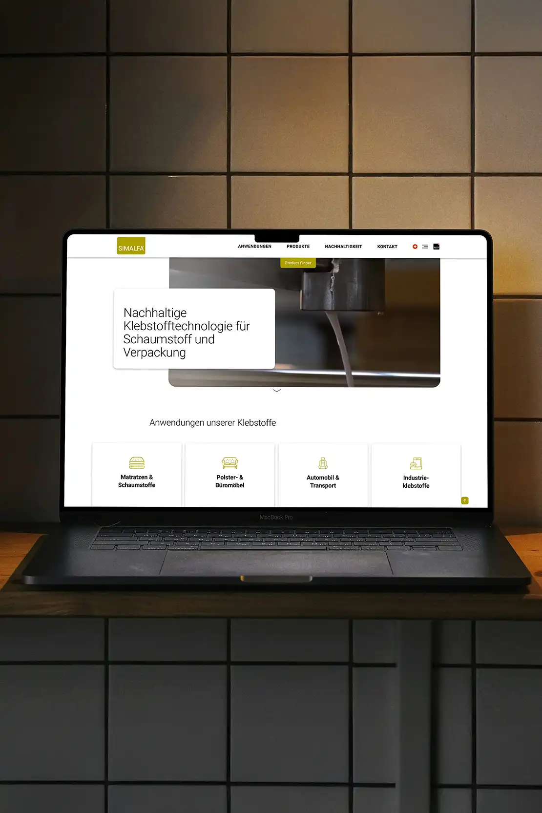 ALFA Klebstoffe – Redesign Website